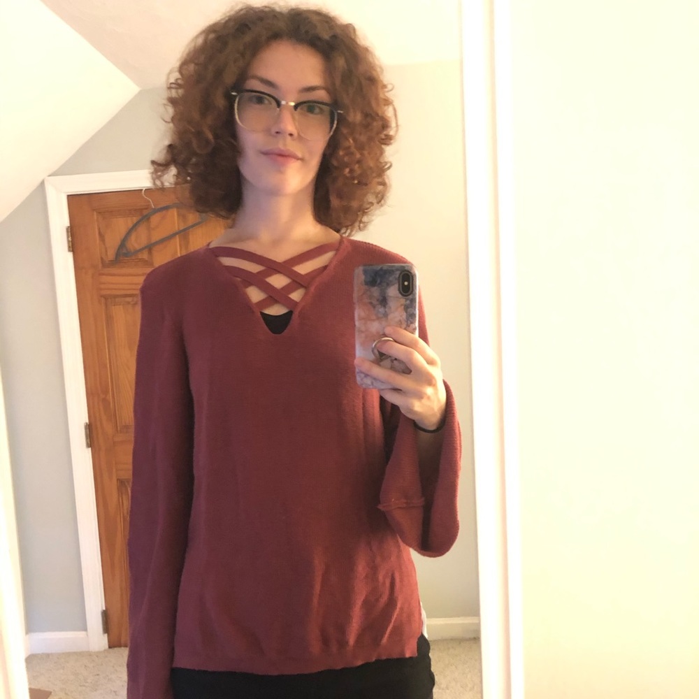Pink Rose Sweater